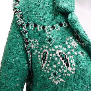 ALANUI | Green Bandana Jacquard Knit Jacket