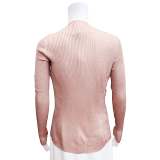 CHRISTIAN DIOR | CD Bow Mauve Knit Cardigan