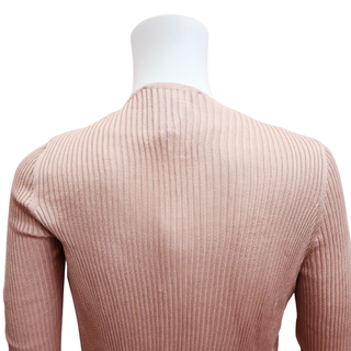 CHRISTIAN DIOR | CD Bow Mauve Knit Cardigan
