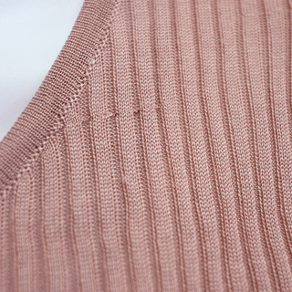 CHRISTIAN DIOR | CD Bow Mauve Knit Cardigan