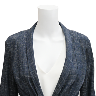 CHRISTIAN DIOR | Navy Blue Tie Wrap Jacket