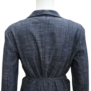 CHRISTIAN DIOR | Navy Blue Tie Wrap Jacket