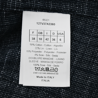 CHRISTIAN DIOR | Navy Blue Tie Wrap Jacket