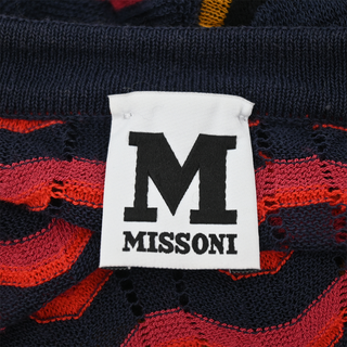 M MISSONI | Wavy Striped Multicolored Knit Dress