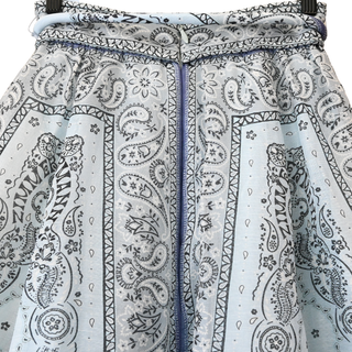 ZIMMERMANN | Matchmaker Blue Bandana Linen Midi Skirt