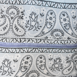 ZIMMERMANN | Matchmaker Blue Bandana Linen Midi Skirt