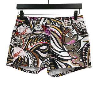 EMILIO PUCCI | Abstract Grasshopper Print Cotton Shorts