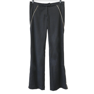 ALEXANDER MCQUEEN | Black Wool-Blend Zip Pants