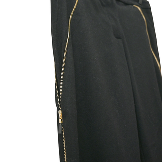 ALEXANDER MCQUEEN | Black Wool-Blend Zip Pants