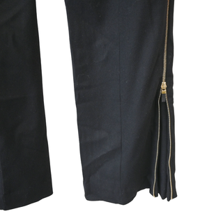 ALEXANDER MCQUEEN | Black Wool-Blend Zip Pants