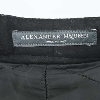 ALEXANDER MCQUEEN | Black Wool-Blend Zip Pants
