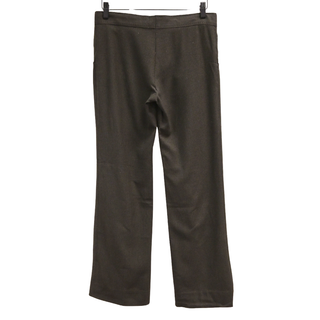 STELLA MCCARTNEY | Olive Green Houndstooth Wool Trousers