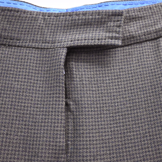 STELLA MCCARTNEY | Olive Green Houndstooth Wool Trousers