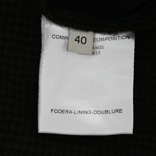 STELLA MCCARTNEY | Olive Green Houndstooth Wool Trousers