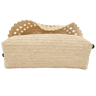 LOEWE | Flamenco Raffia Convertible Clutch Bag