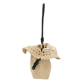 LOEWE | Flamenco Raffia Convertible Clutch Bag