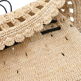LOEWE | Flamenco Raffia Convertible Clutch Bag