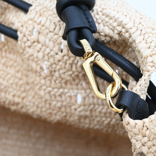 LOEWE | Flamenco Raffia Convertible Clutch Bag