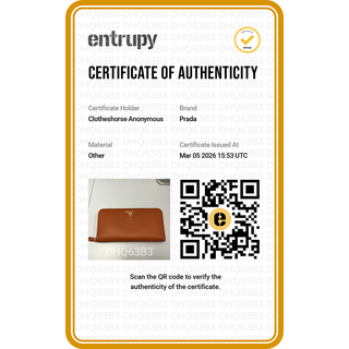 PRADA | Orange Saffiano Zip-Around Continental Wallet