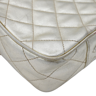 CHANEL | Quilted Gold-Metallic Mini Camera Bag