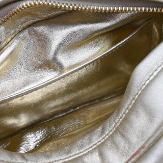 CHANEL | Quilted Gold-Metallic Mini Camera Bag