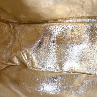 CHANEL | Quilted Gold-Metallic Mini Camera Bag