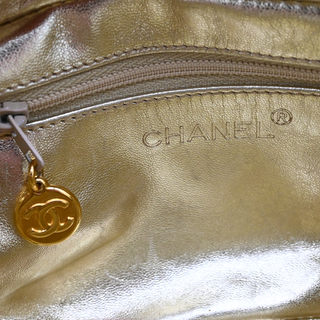 CHANEL | Quilted Gold-Metallic Mini Camera Bag