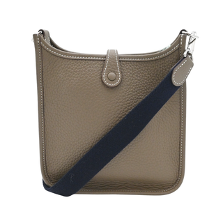 HERMES | Evelyne TPM Taupe Leather Crossbody Bag