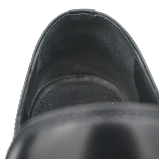 PRADA | Black Leather Logo Loafers