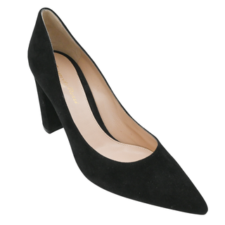 GIANVITO ROSSI | Piper Black Suede Pumps