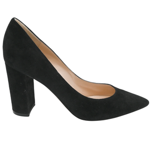 GIANVITO ROSSI | Piper Black Suede Pumps