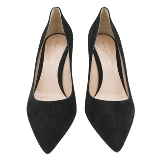 GIANVITO ROSSI | Piper Black Suede Pumps