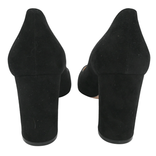 GIANVITO ROSSI | Piper Black Suede Pumps