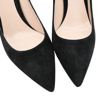GIANVITO ROSSI | Piper Black Suede Pumps