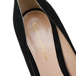 GIANVITO ROSSI | Piper Black Suede Pumps