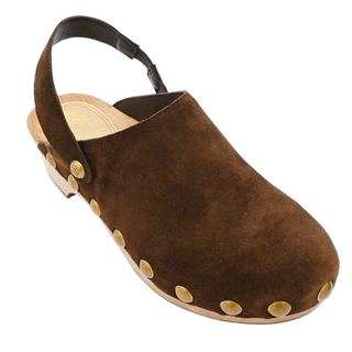 TORY BURCH | Blythe Brown Suede Clogs
