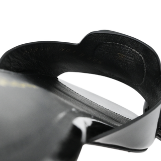 SANTONI | Apricot Patent Buckle Flat Sandals