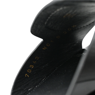 SANTONI | Apricot Patent Buckle Flat Sandals