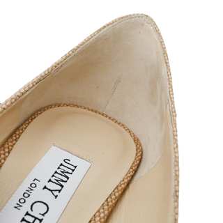 JIMMY CHOO | Romy Beige Woven Pumps
