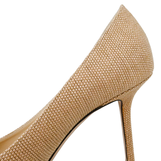 JIMMY CHOO | Romy Beige Woven Pumps