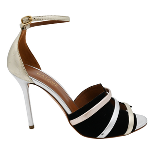 MALONE SOULIERS | Cindy Metallic Leather Heels