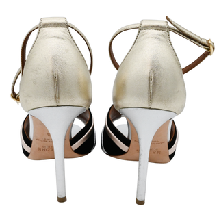 MALONE SOULIERS | Cindy Metallic Leather Heels