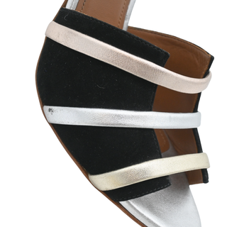 MALONE SOULIERS | Cindy Metallic Leather Heels