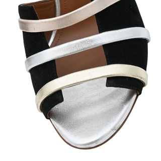 MALONE SOULIERS | Cindy Metallic Leather Heels