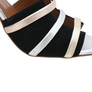 MALONE SOULIERS | Cindy Metallic Leather Heels