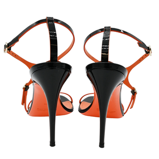SANTONI | Strappy Patent Leather Heels