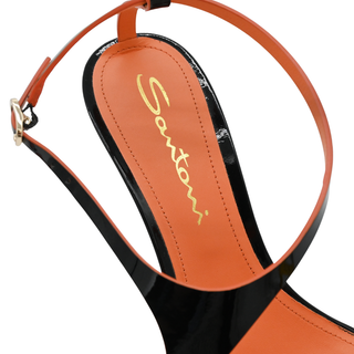 SANTONI | Strappy Patent Leather Heels