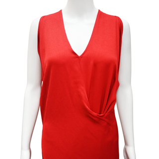 MARIA CORNEJO | Bias Sarah Rouge Eco Draped Long Dress