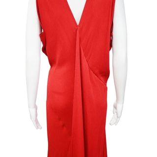 MARIA CORNEJO | Bias Sarah Rouge Eco Draped Long Dress