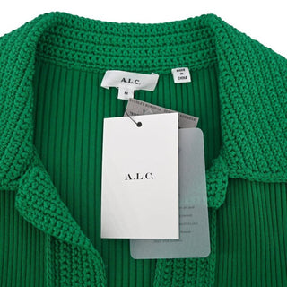 Clover Green Adrian Ribbed Midi Dress